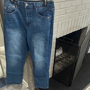 Frye Women's Straight Jeans in Deep Blue